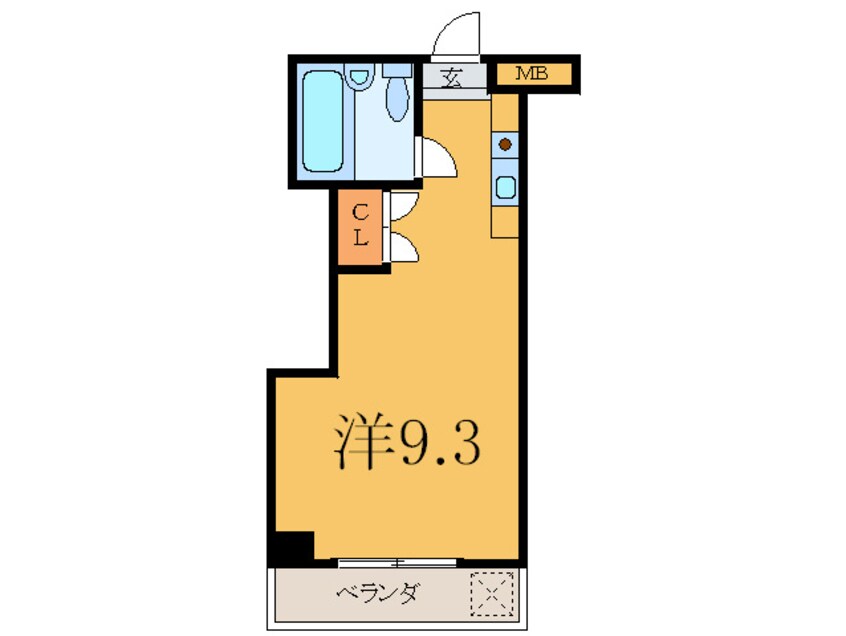 間取図 ｱｳﾛﾗﾏﾝｼｮﾝ