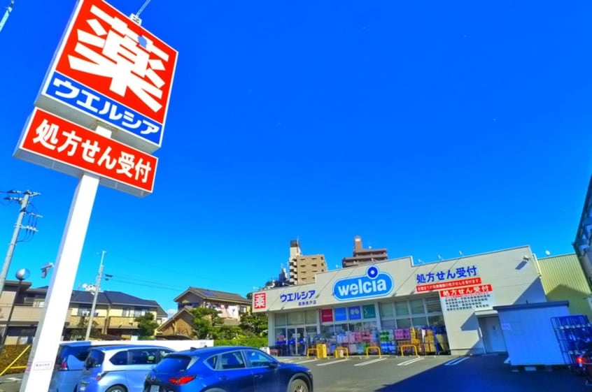 ウエルシア　葛飾奥戸店(ドラッグストア)まで550m ＯＫＵＤＯ－ＴＥＲＲＡＣＥ