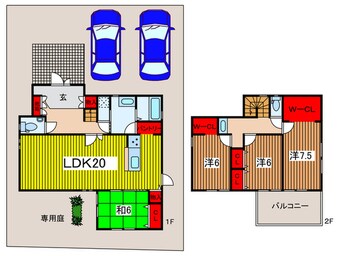 間取図 東浦和7丁目貸家