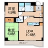 薬園台ガーデンヒルズ 2LDKの間取り
