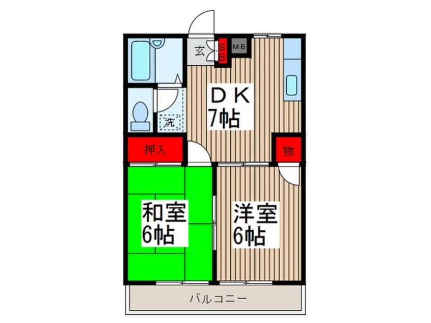 間取図 ピアザハイツⅠ