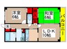 ファミール勝田台 2LDKの間取り