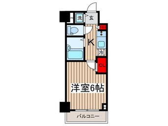 間取図 ガ－ラ・シテｨ門前仲町(204)