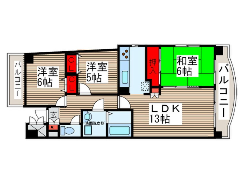 間取図 ＵＲＢＡＮ　ＰＡＲＫ柏