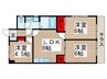 プリムロ－ズ 3LDKの間取り