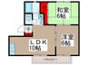 サニーエステート 2LDKの間取り