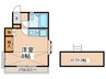 シャルム小林 1Rの間取り