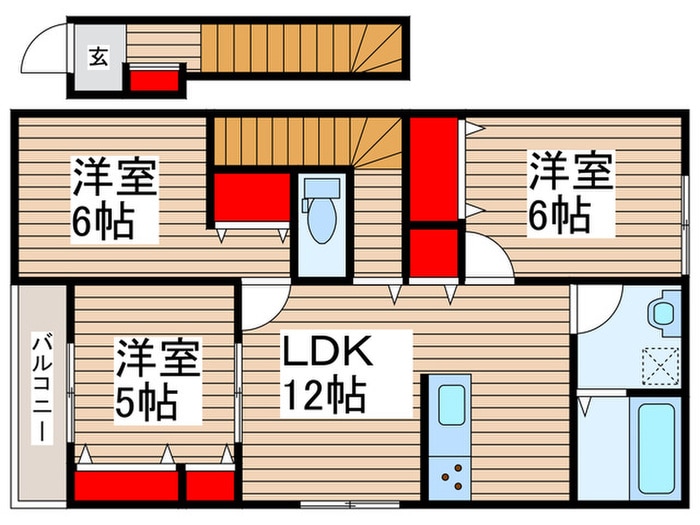 間取り図 リーブルファイン三郷高州Ⅱ