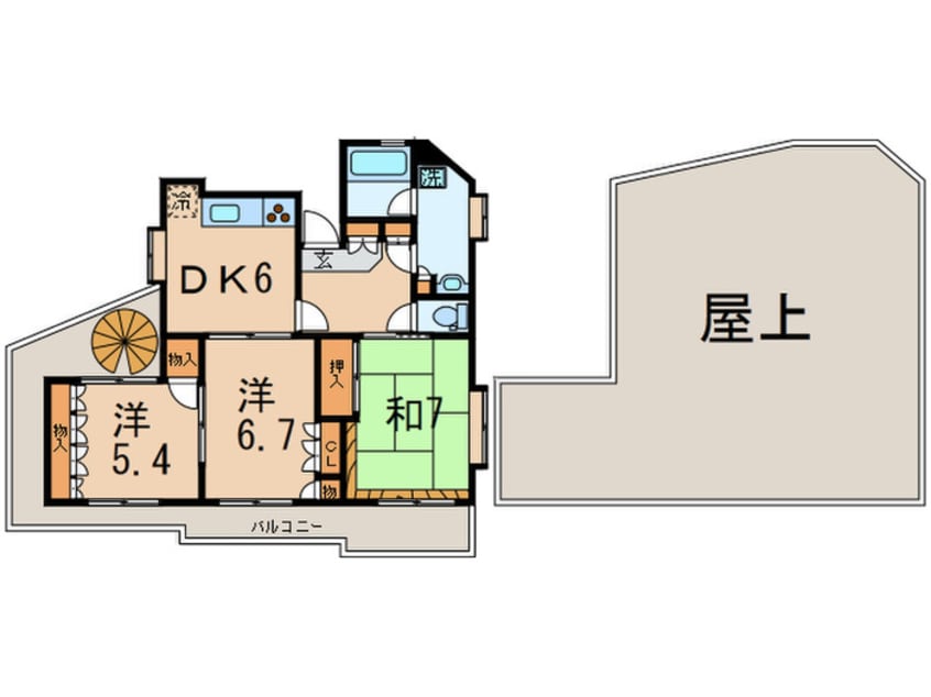 間取図 マジェスティ－パレスＴＫ