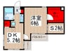 ブリックス幕張 1DK+Sの間取り