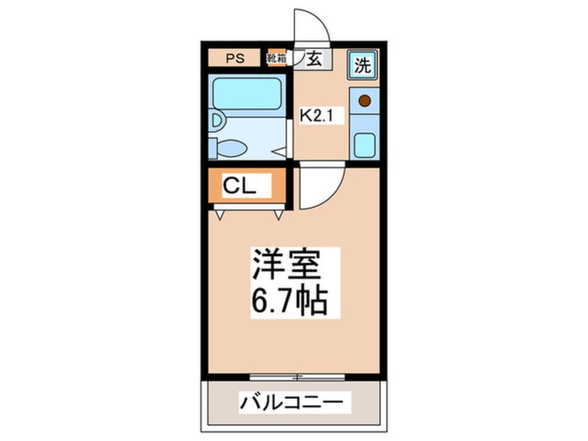 間取図 エルマーノ堀之内