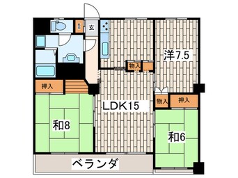 間取図 NICハイム磯子(609)