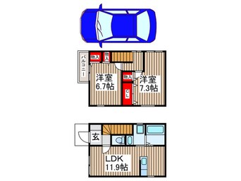 間取図 ソレイユ　A