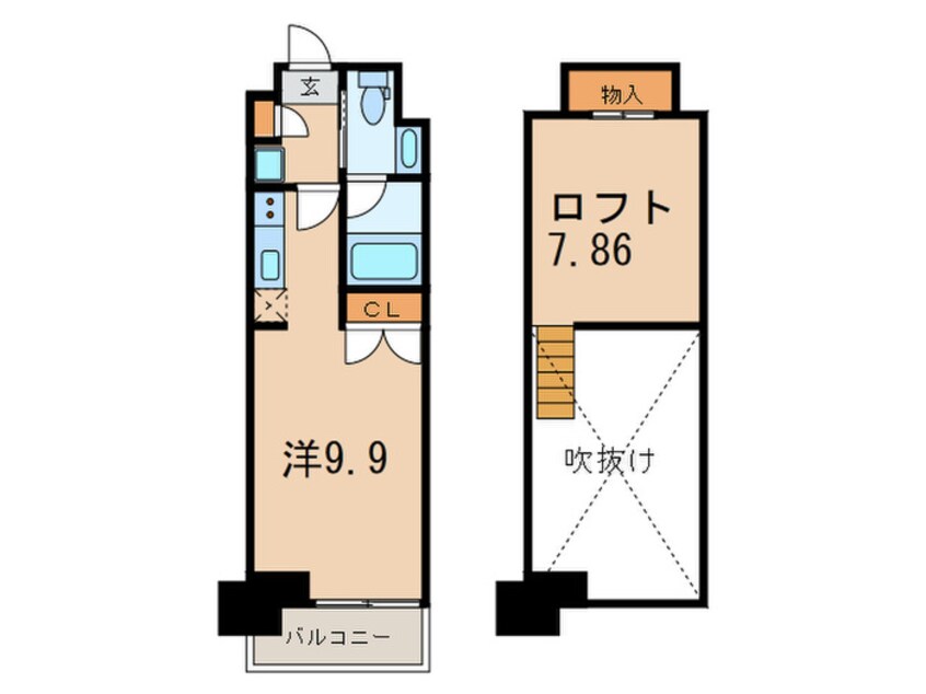 間取図 カナルフロント芝浦