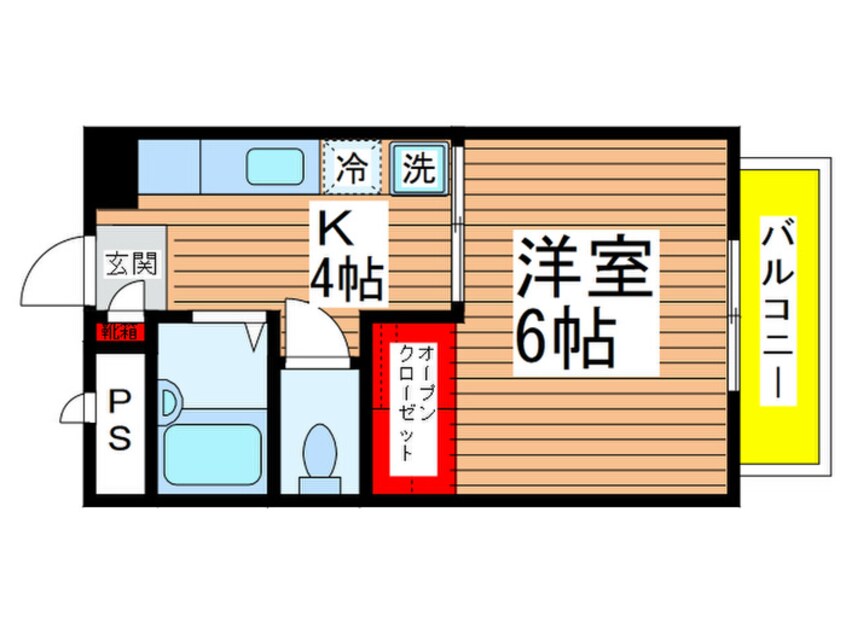 間取図 カサベルテ新検見川１