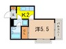 ルックハイツ目白(307) 1Kの間取り