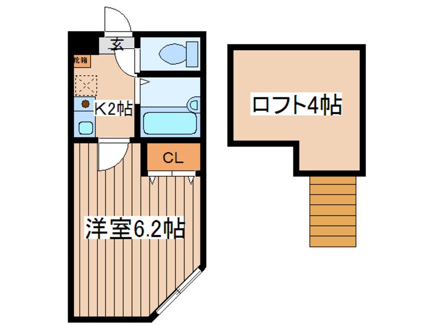 間取図 ラ・シャンス元橋本