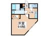 Ambition唐木田 1Kの間取り
