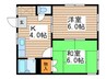 ファ－ストコ－ト 2Kの間取り