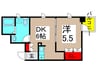 ＣＡＳＡ　ＡＺＵＬ 1DKの間取り