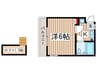 コーポフォルテ 1Kの間取り