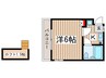 コーポフォルテ 1Kの間取り
