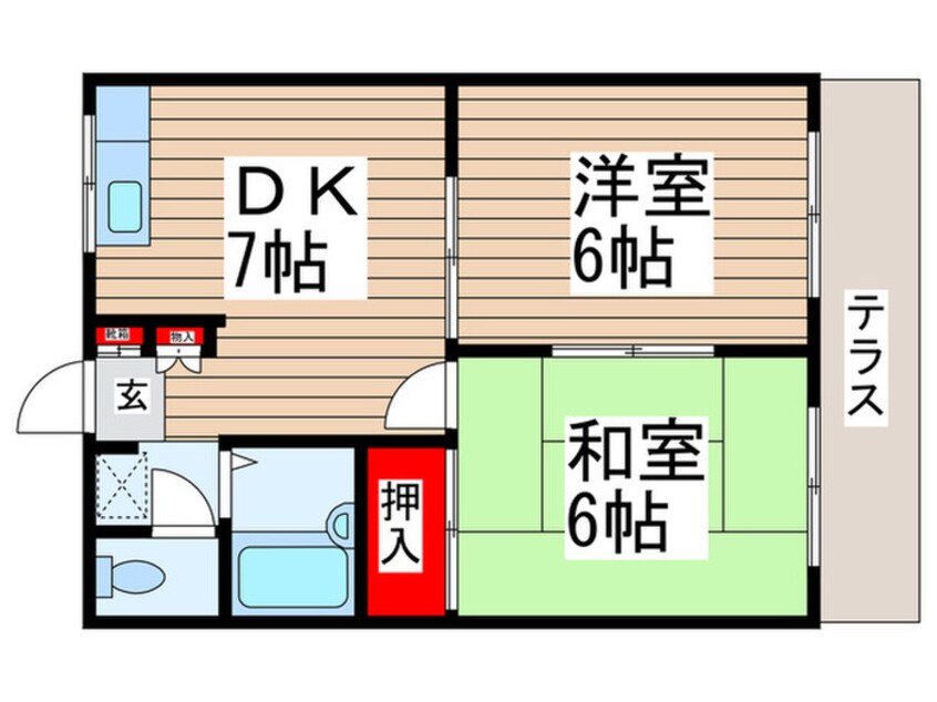 間取図 アネックス東Ⅲ