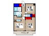 ヴァンベ－ル川口 2LDKの間取り
