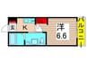 エストゥルース亀有(206) 1Kの間取り