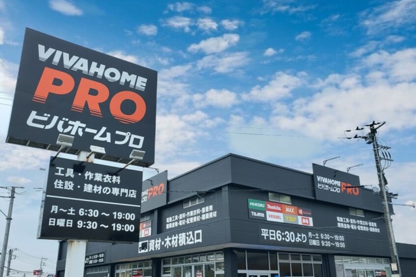 ビバホームプロ日高店(スーパー)まで490m リリーヴィレッジ　CREST