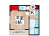robot home 西小仙波町 1Kの間取り