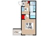 robot home 西小仙波町 1Kの間取り