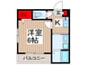 robot home 西小仙波町 1Kの間取り