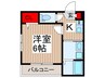 robot home 西小仙波町 1Kの間取り