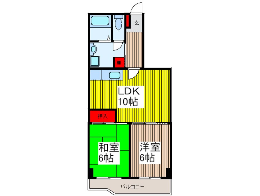 間取図 ボヌール常盤