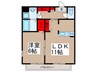 MQuarto川口 1LDKの間取り