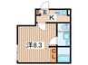 仮）さがみ野３丁目共同住宅 1Kの間取り