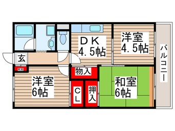 間取図 南流山東ハイツ