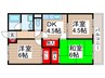 南流山東ハイツ 3DKの間取り