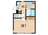 フルール 1Kの間取り