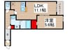 Ｆｒａｎｋｌｉｎ　Ａｖｅ. 1LDKの間取り