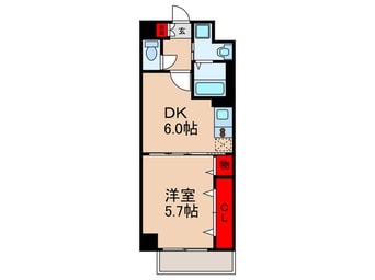 間取図 リバ－サイドプレ－ヌ
