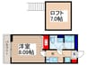 メゾン・ド・フルー参番館 1Kの間取り