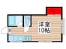 ベルメゾン南柏 1Rの間取り