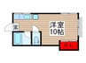 ベルメゾン南柏 1Rの間取り