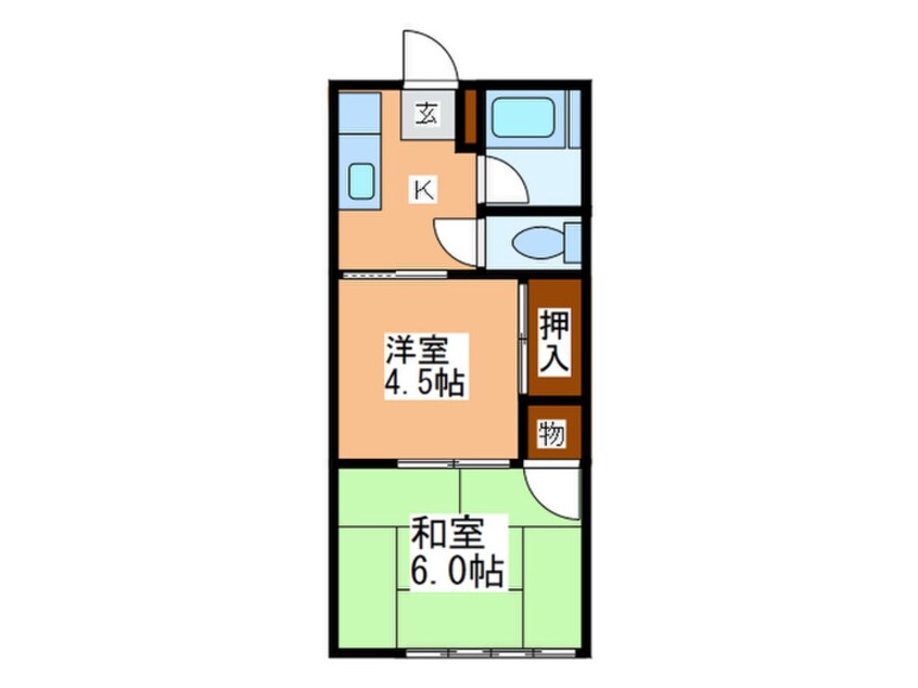 間取図 第二ハイツ金明