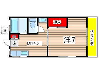 間取図 下島荘D棟