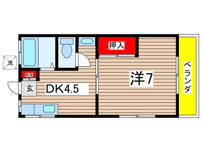 間取り図 下島荘D棟