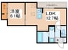Ｓａｌｉｃｅ　Ｋ 1LDKの間取り