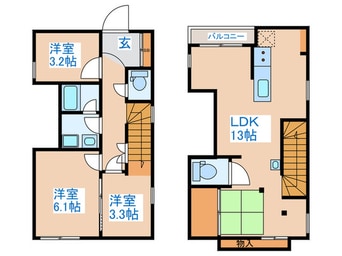 間取図 ＳＩＬＶＥＲＡＤＯ方南